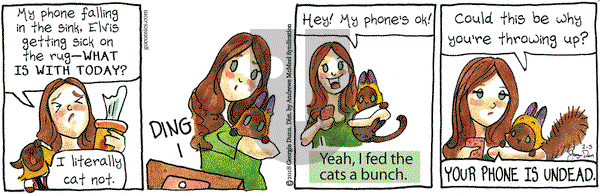 Breaking Cat News on Monday February 5, 2018 Comic Strip