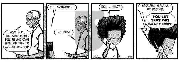 The Boondocks on Saturday July 27, 2002 Comic Strip