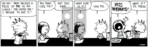 Calvin and Hobbes on Wednesday November 10, 1993 Comic Strip