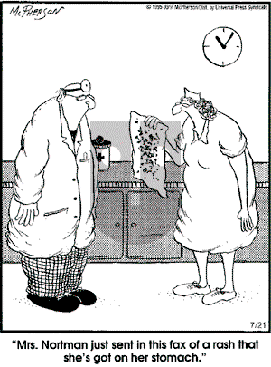 Close to Home on Thursday July 21, 2005 Comic Strip