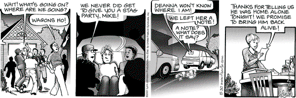 For Better or For Worse - Thursday August 30, 2001 Comic Strip