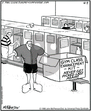 Close to Home on Thursday April 9, 1998 Comic Strip