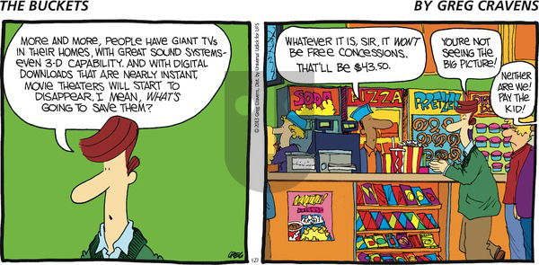 The Buckets on Sunday January 27, 2013 Comic Strip