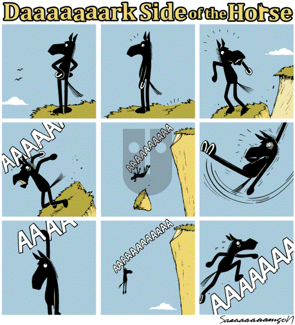 Dark Side of the Horse on Sunday January 25, 2015 Comic Strip