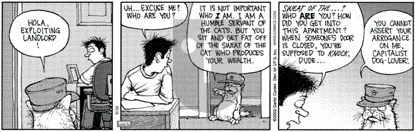 Get Fuzzy on Monday September 16, 2002 Comic Strip