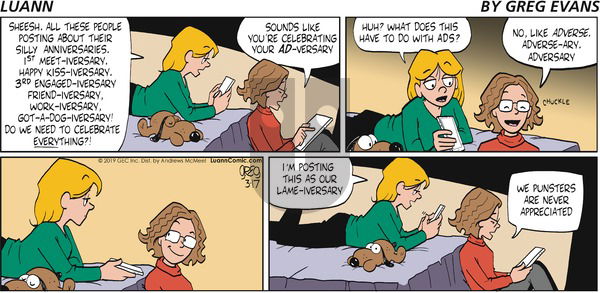 Luann - Sunday March 17, 2019 Comic Strip
