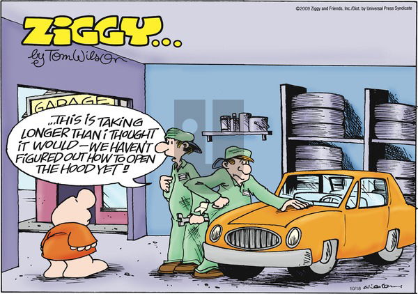 Ziggy on Sunday October 18, 2009 Comic Strip