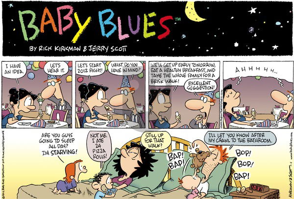 Baby Blues on Sunday January 1, 2012 Comic Strip