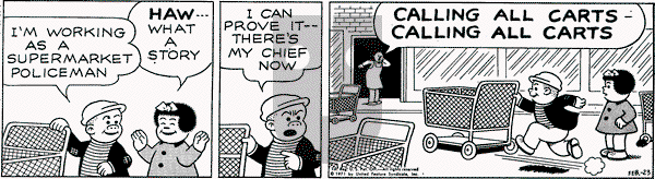 Nancy on Tuesday February 23, 1971 Comic Strip
