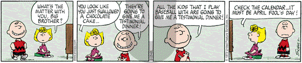 Peanuts on Tuesday February 13, 2001 Comic Strip