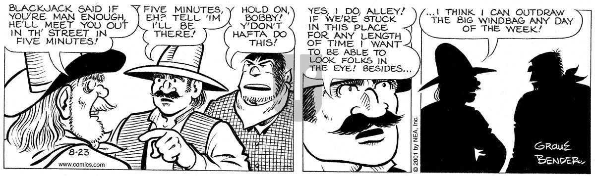 Alley Oop - Thursday August 23, 2001 Comic Strip