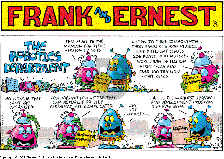 Frank and Ernest on Sunday June 23, 2002 Comic Strip