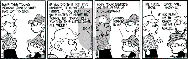 FoxTrot on Saturday April 4, 1992 Comic Strip