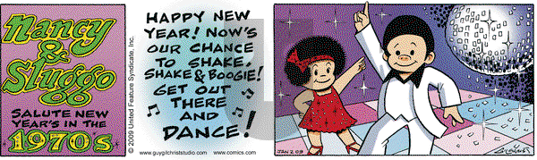 Nancy on Friday January 2, 2009 Comic Strip