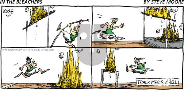 In the Bleachers on Sunday April 24, 2011 Comic Strip