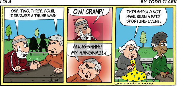Lola on Sunday April 12, 2015 Comic Strip