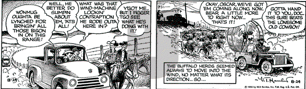 Alley Oop on Friday August 24, 1956 Comic Strip