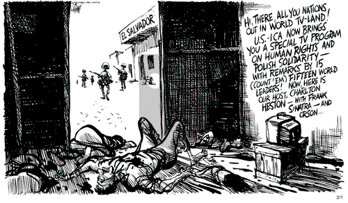 Pat Oliphant on Monday February 1, 1982 Comic Strip