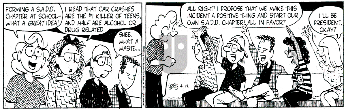Luann - Thursday April 13, 1995 Comic Strip