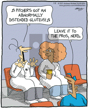 In the Bleachers - Thursday July 8, 2021 Comic Strip