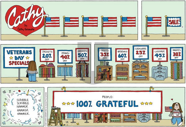 Cathy Classics on Sunday November 11, 2007 Comic Strip