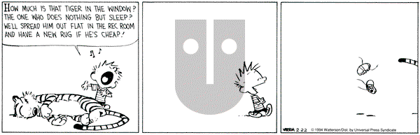 Calvin and Hobbes on Tuesday February 22, 1994 Comic Strip