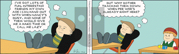 Nancy on Friday January 31, 2020 Comic Strip