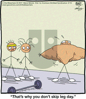 In the Bleachers on Friday February 10, 2017 Comic Strip