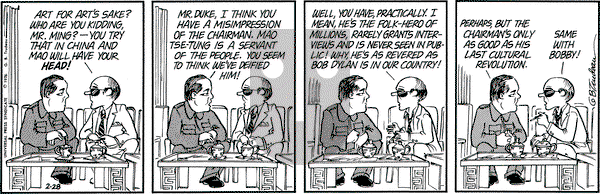 Doonesbury - Saturday February 28, 1976 Comic Strip
