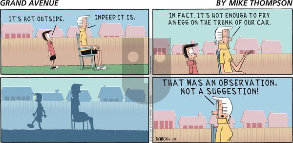 Grand Avenue on Sunday June 30, 2024 Comic Strip