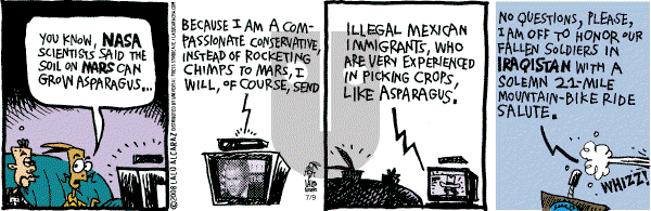 La Cucaracha on Wednesday July 9, 2008 Comic Strip