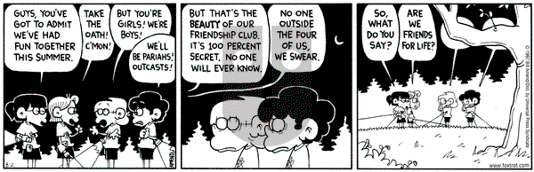 FoxTrot - Saturday August 2, 1997 Comic Strip