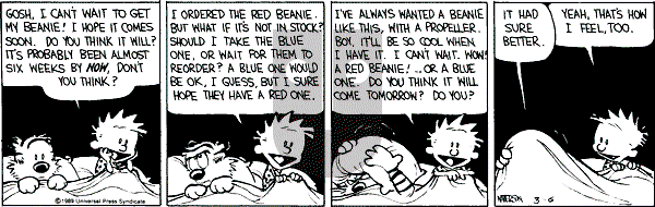 Calvin and Hobbes - Monday March 6, 1989 Comic Strip