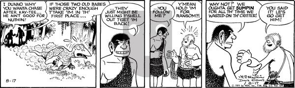 Alley Oop on Tuesday August 17, 1971 Comic Strip