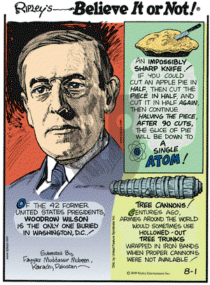 Ripley's Believe It or Not on Saturday August 1, 2009 Comic Strip
