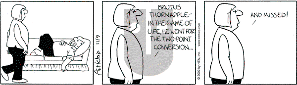 The Born Loser on Saturday November 9, 2002 Comic Strip