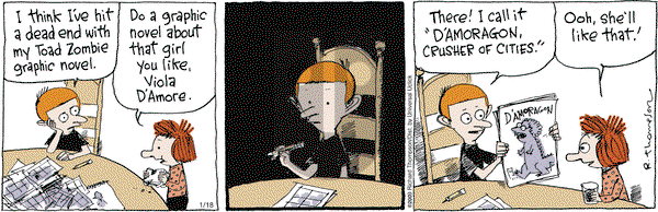 Cul de Sac on Saturday January 18, 2014 Comic Strip