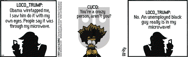La Cucaracha on Tuesday April 4, 2017 Comic Strip