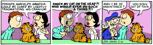 Garfield on Friday February 13, 1987 Comic Strip
