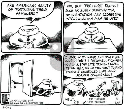 Tom Toles on Monday March 17, 2003 Comic Strip