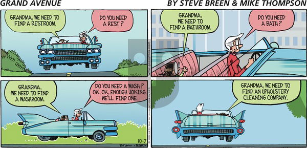 Grand Avenue on Sunday October 7, 2012 Comic Strip