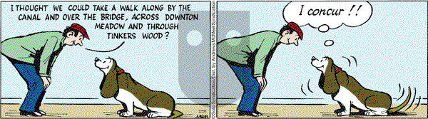Fred Basset on Monday February 20, 2017 Comic Strip