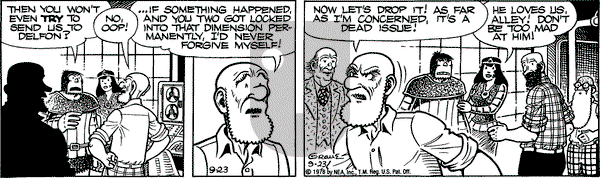 Alley Oop on Saturday September 23, 1978 Comic Strip