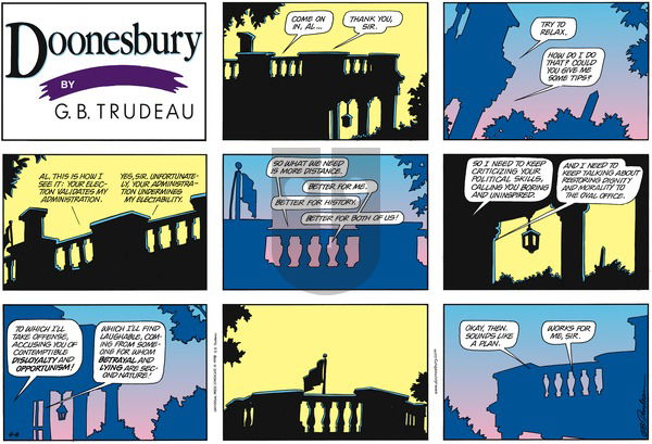 Doonesbury on Sunday August 8, 1999 Comic Strip