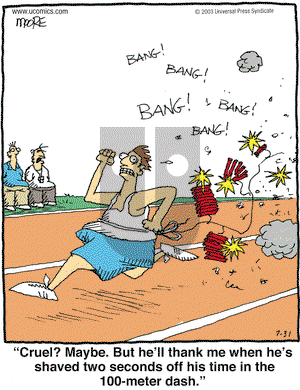 In the Bleachers on Sunday August 17, 2003 Comic Strip
