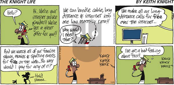 The Knight Life on Sunday December 9, 2012 Comic Strip