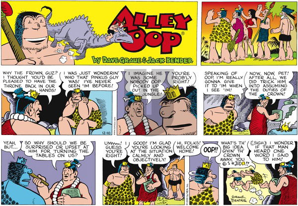 Alley Oop on Sunday December 10, 2000 Comic Strip