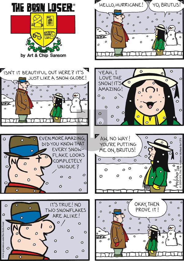The Born Loser on Sunday January 28, 2024 Comic Strip