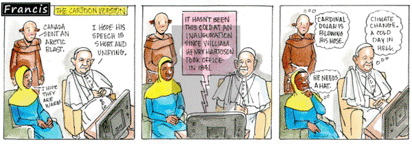 Francis on Monday January 20, 2025 Comic Strip