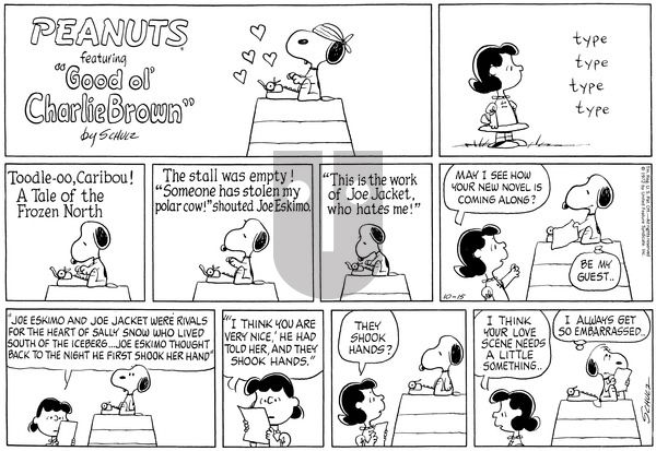 Peanuts on Sunday October 15, 1972 Comic Strip